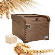 工厂创意厨房密封木质碳化桐木米箱储米箱防虫，防潮保险米箱桶