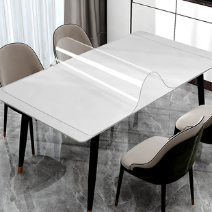桌布pvc餐桌垫透明软，玻璃防水防油防烫免洗塑料茶几台布书桌耐热