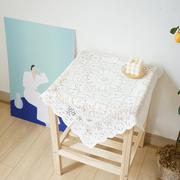 极速高品质蕾丝白色桌布，inzs风茶几餐桌布艺，北欧拍照法式复古