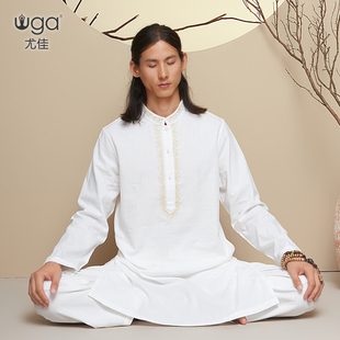尤佳男士瑜伽服2024印度大师服冥想打坐禅修居士瑜伽服套装