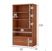 定制简易书柜自由组合收纳格子，柜储物柜书架木质小柜子落地
