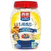 西麦麦片澳洲纯燕麦片无糖原味，即食免煮健身营养代餐食品1000g