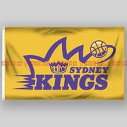 nbl澳大利亚国家篮球，联赛sydneykings悉尼国王队旗，旗帜定制ins