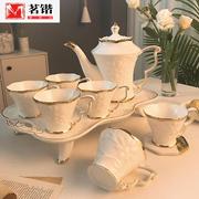 欧式茶具一套骨瓷咖啡杯套装家用陶瓷，客厅英式下午茶茶壶杯子结婚