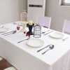 纯白色桌布长方形酒店饭店餐厅，圆桌方桌台布甜品台装饰定制尺寸