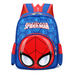 12寸书包3-10周岁男童双肩，背包3d立体硬壳，蜘蛛侠卡通可爱女学生包
