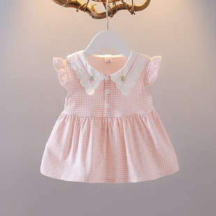 女童夏季连衣裙洋气公主裙，0-3岁婴儿衣服纯棉，上衣2女宝宝夏装裙子