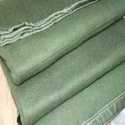 2000克草绿毛毯纯羊毛，包边盖毯防寒保暖防潮毯单人学生毛毯