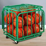 篮球车足球收纳车，移动带轮折叠式户外球类手推车，排球足球收纳筐
