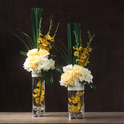 室内装饰花卉餐桌花瓶仿真花套装假花摆件客厅混合式插花摆设