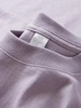 奶油淡紫色长袖t恤女春季气质，优雅设计感小众上衣复古纯棉打底衫