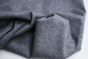 日本进口薄款灰色细腻丝光针织长绒面料纯棉布料设计师连衣裙面料