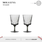 mola.pretty.酒具中古美式玻璃，红酒杯啤酒杯，杯子复古曼芷