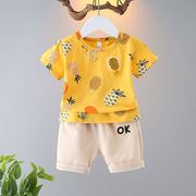 男童夏装2022男宝宝0一1-3岁夏季套装，婴儿两件套帅气韩版潮4