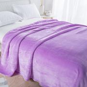 法兰绒毛毯午睡休闲毯夏季空调珊瑚绒毯子纯白黑色双面绒床单盖毯
