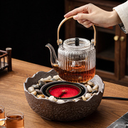 陶瓷电陶炉家用围炉煮茶器功夫茶具玻璃泡茶器专用静音烧水壶小型