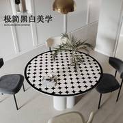 艺喜缘PVC圆桌桌垫餐垫隔热桌面垫子tpu高级皮革茶几桌垫防水防油