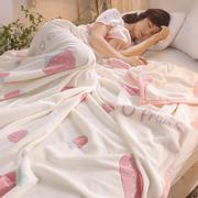 法莱绒3毛毯春夏，薄款法兰绒珊瑚绒毯子，加厚床单人午睡毯子空调毯