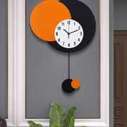 现代简约钟表挂钟客厅大气创意挂表家用时尚艺术免打孔网红石英钟