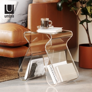 Umbra 马奇诺设计师创意凳透明亚克力边几客厅摆件凳子家用收纳凳