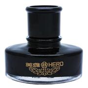 hero英雄9001黑色墨水，非碳素不堵笔钢笔水，60ml学生用练字