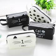 韩版猫的王国笔袋，卡通猫咪学生笔盒大容量，创意文具盒笔袋l23