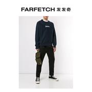 supreme男士，logo套头衫farfetch发发奇