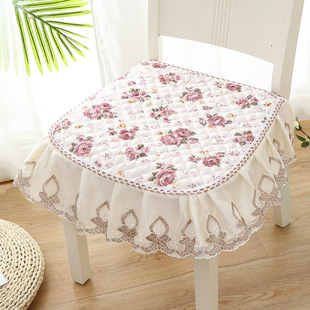 坐垫餐椅垫欧式家用餐桌防滑椅子凳子垫套罩四季通用棉麻现代简约