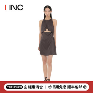 NANUSHKA 设计师品牌IINC 23SS镂空长款纯色无袖连衣裙女