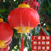 户外连串小灯笼树上装饰新年防水亮化灯笼，串春节装饰灯亚克力灯笼