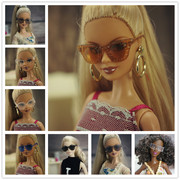 58元芭芘娃娃配饰换装娃娃，配娃娃眼镜，项链耳环女孩换装玩具