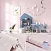 粉色墙纸自粘10米防潮卧室装饰贴纸温馨学生