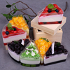 仿真冰淇淋布丁果冻，慕斯生日蛋糕模型，商用食品食物水果装饰道具