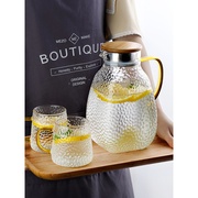 冷水壶玻璃j耐高温大容量，凉水杯家用水瓶，套装耐热储开水泡茶