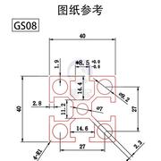 铝型材4040工业铝型材，国标流水线铝合金，型材设备机架铝合金框架