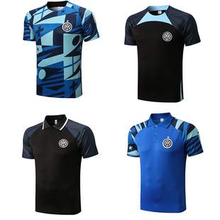 国际米兰休闲翻领训练T桖足球服 Inter milan polo shirt jersey