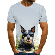 animaldigitalprintshort-sleevedt-shirt动物数码印花男t恤