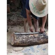 香樟木座木墩木凳实木根凳子，圆墩原木木子桩树桩，默认4mwr底.雕木