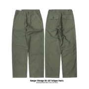 Ranger Vintage 美式复古OG107越战直筒军裤纯棉橄榄绿休闲工装裤