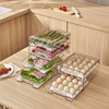 日式pet透明冰箱收纳盒，厨房叠加果蔬，保鲜盒抽屉式鸡蛋收纳盒