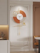 客厅挂钟家用2023现代简约艺术餐厅装饰钟表网红时钟创意挂表