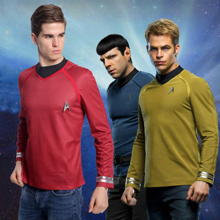 星际迷航暗黑无界startrekspock史波克(史波克)cosplay同款男服上衣t恤衫