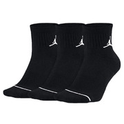 jordan运动袜耐克袜子纯色三双装中筒训练袜跑步精英运动袜dx9655