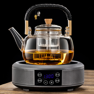蒸煮一体玻璃茶壶1.3l大容量电陶炉，加热全自动煮茶器烧水泡茶专用