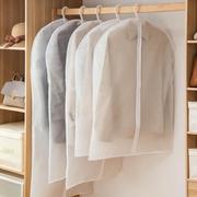 可水洗整理衣物防尘罩家用大衣，透明防水西服套收纳衣服挂衣袋!