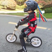 定制秋冬平衡车加绒儿童骑行服长袖套装反光自行车儿童赛车轮滑服