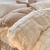 四件套珊瑚绒秋冬季床单，被套法莱牛奶绒床品，毛茸茸被套床笠三件套