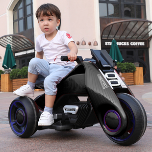 儿童电动摩托车女宝宝，三轮车3-6岁小男孩，充电瓶车玩具车可坐人