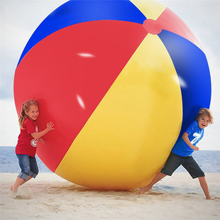 充气沙滩球戏水球沙滩排球大球水上排球亲子庆典舞台装饰