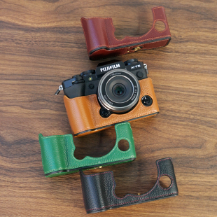 适用于富士X-T5相机包 xt5半套底座便携 XT5复古腕带富士相机配件